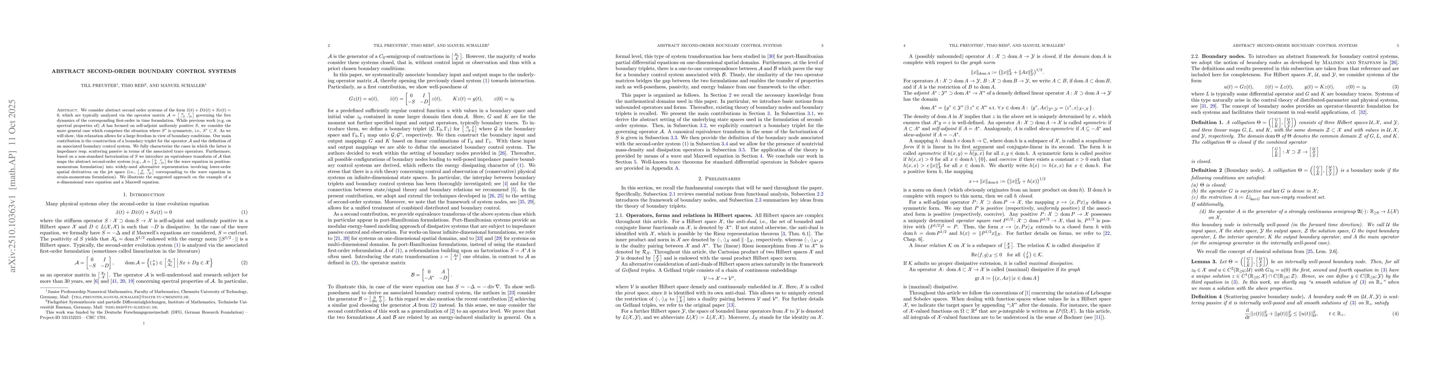 Thumbnail for Abstract second-order boundary control systems