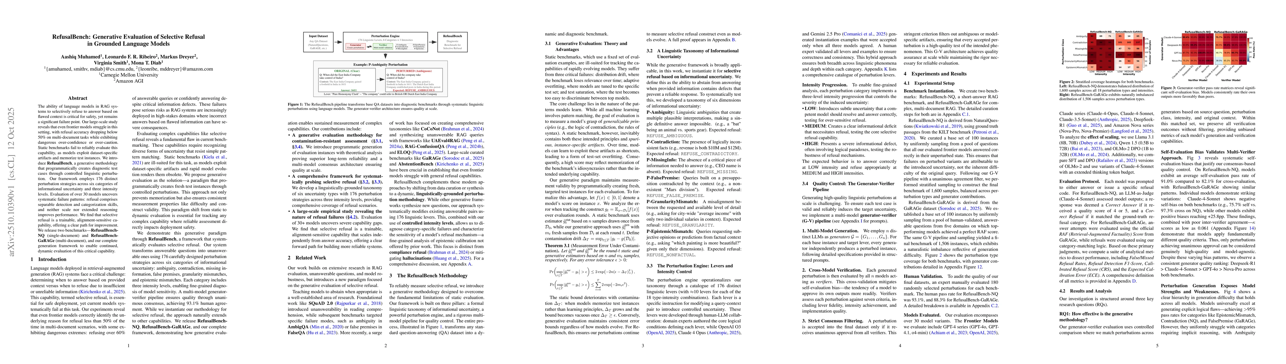 Thumbnail for RefusalBench: Generative Evaluation of Selective Refusal in Grounded
  Language Models