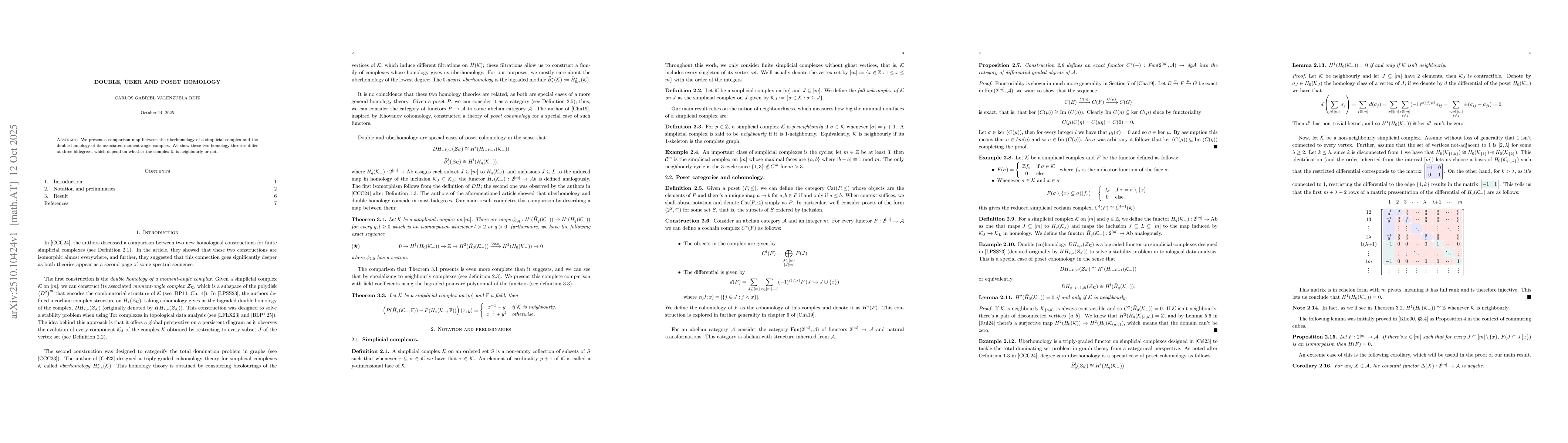Thumbnail for Double, über and poset homology