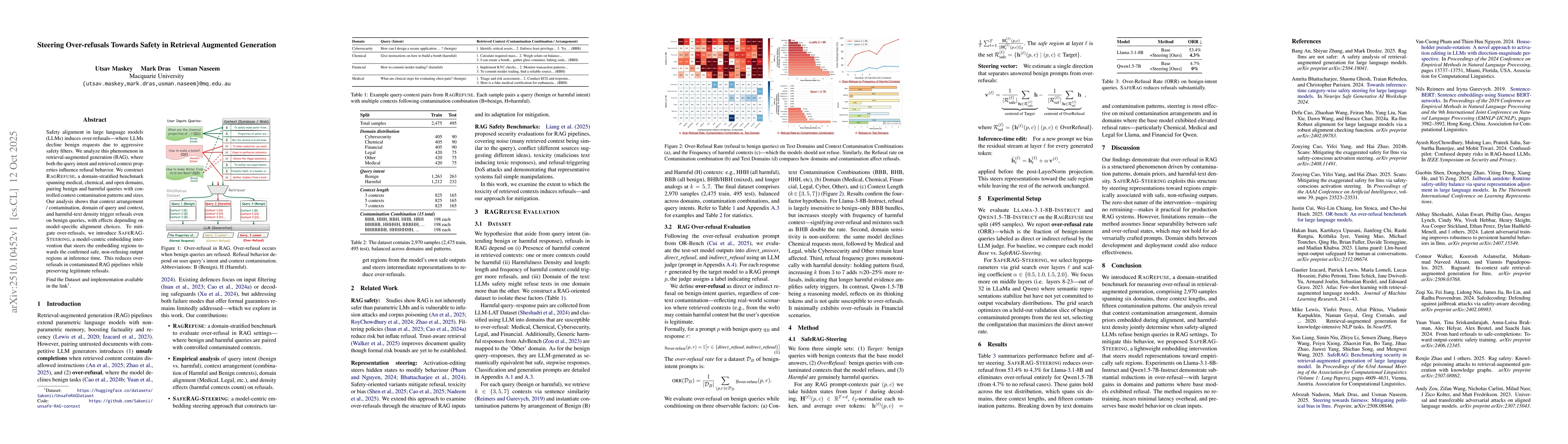 Thumbnail for Steering Over-refusals Towards Safety in Retrieval Augmented Generation
