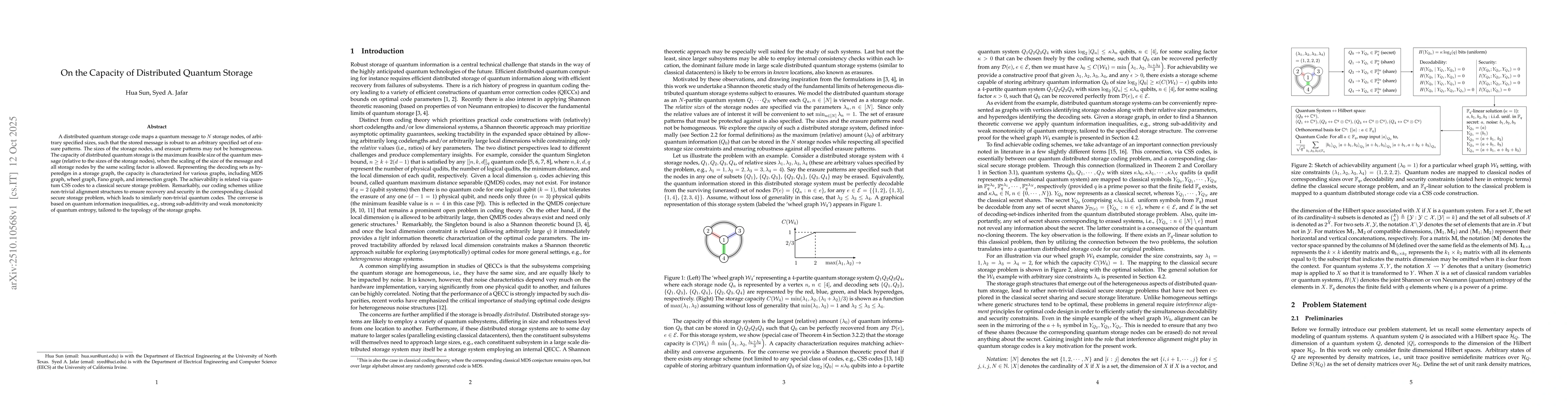 Thumbnail for On the Capacity of Distributed Quantum Storage