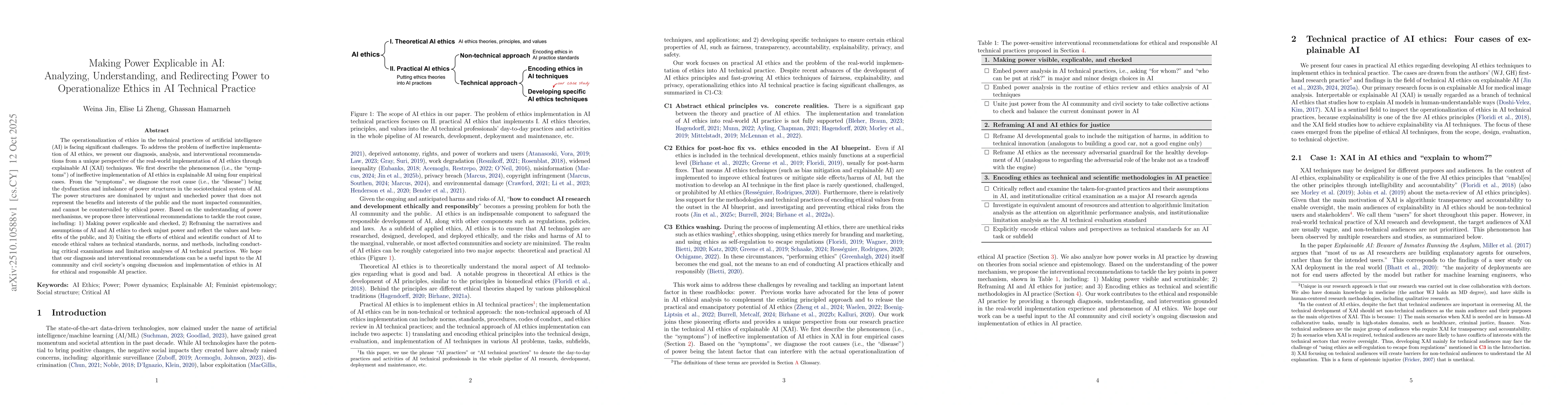 Thumbnail for Making Power Explicable in AI: Analyzing, Understanding, and Redirecting
  Power to Operationalize Ethics in AI Technical Practice