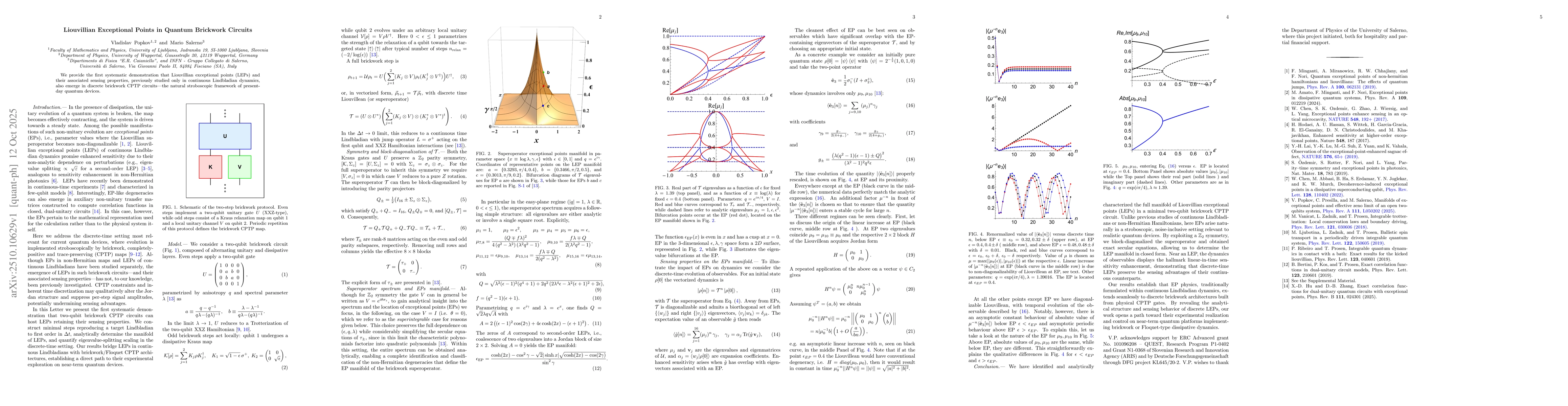 Thumbnail for Liouvillian Exceptional Points in Quantum Brickwork Circuits