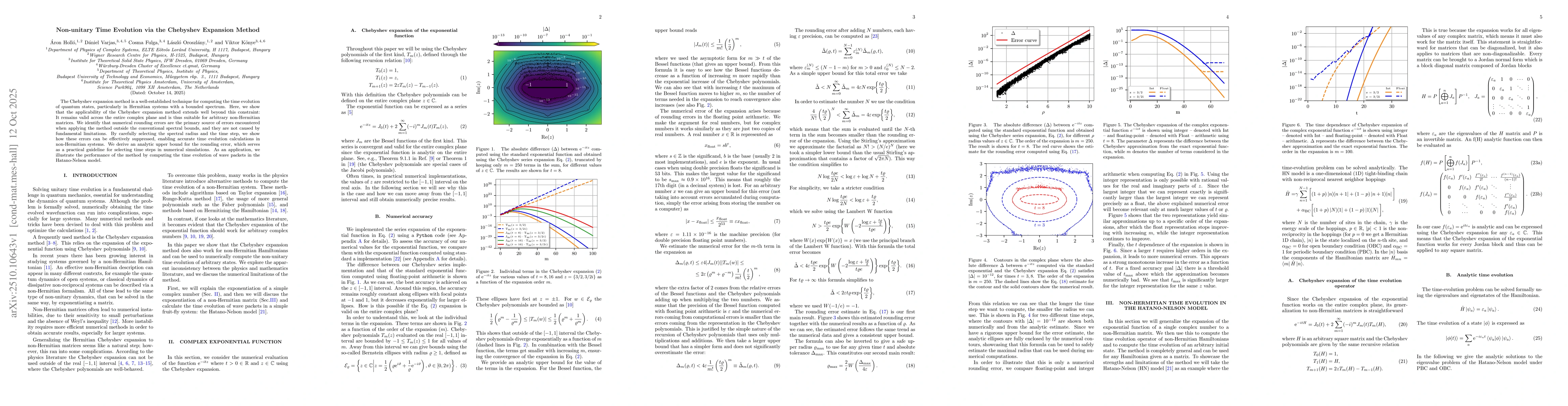 Thumbnail for Non-unitary Time Evolution via the Chebyshev Expansion Method