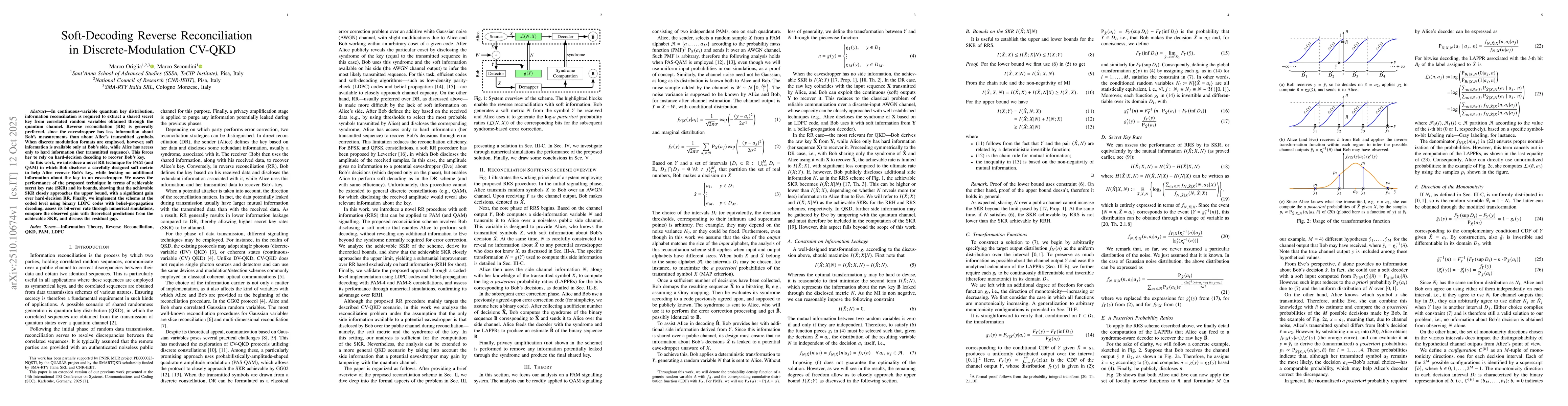 Thumbnail for Soft-Decoding Reverse Reconciliation in Discrete-Modulation CV-QKD