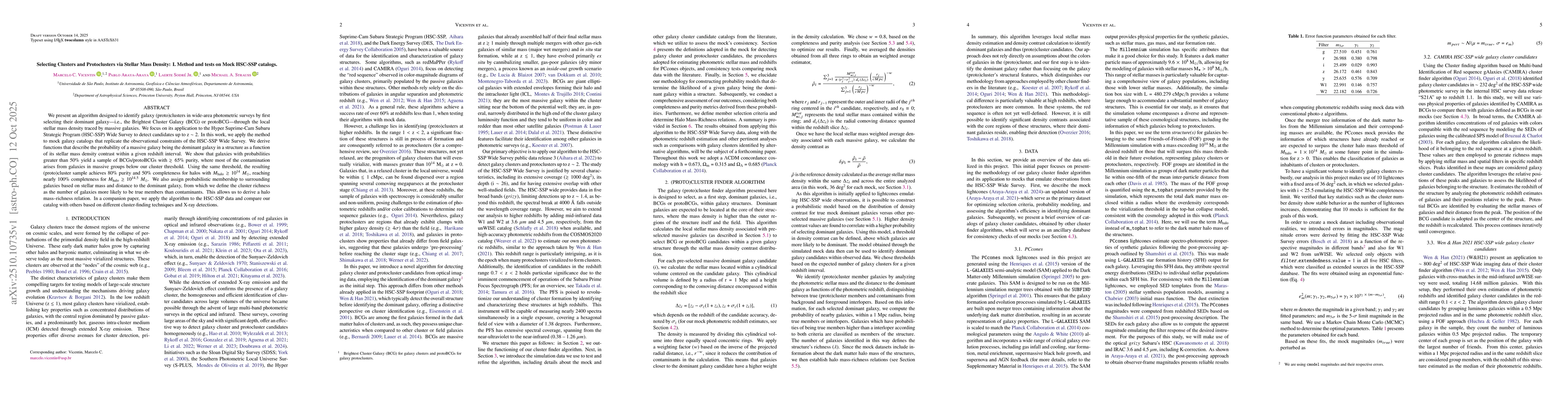 Thumbnail for Selecting Clusters and Protoclusters via Stellar Mass Density: I. Method
  and tests on Mock HSC-SSP catalogs