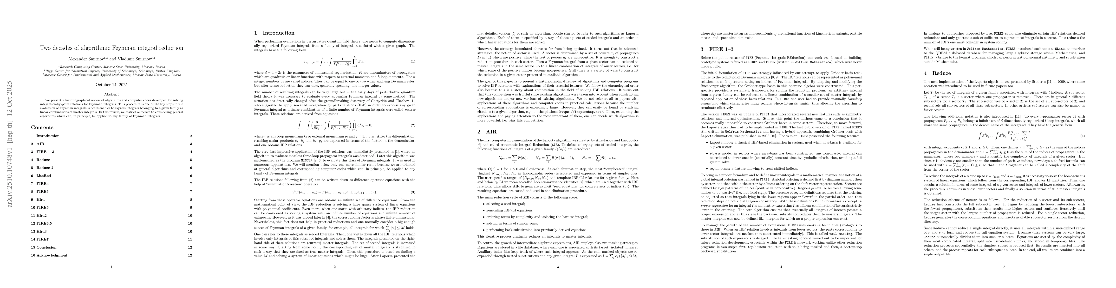 Thumbnail for Two decades of algorithmic Feynman integral reduction
