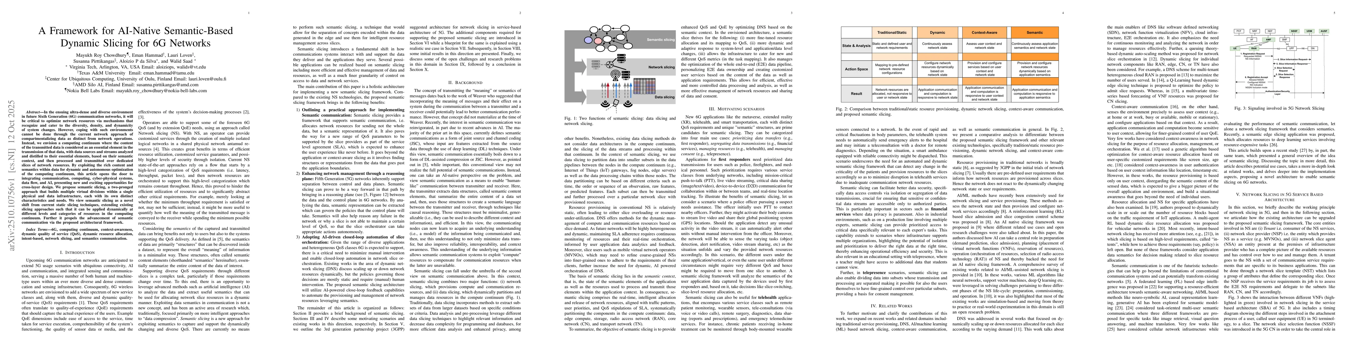 Thumbnail for A Framework for AI-Native Semantic-Based Dynamic Slicing for 6G Networks