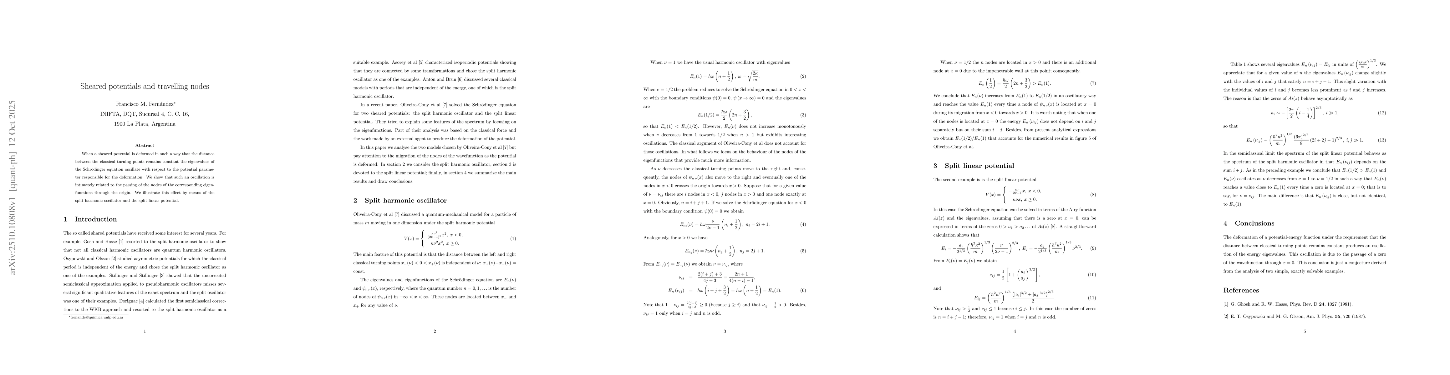 Thumbnail for Sheared potentials and travelling nodes