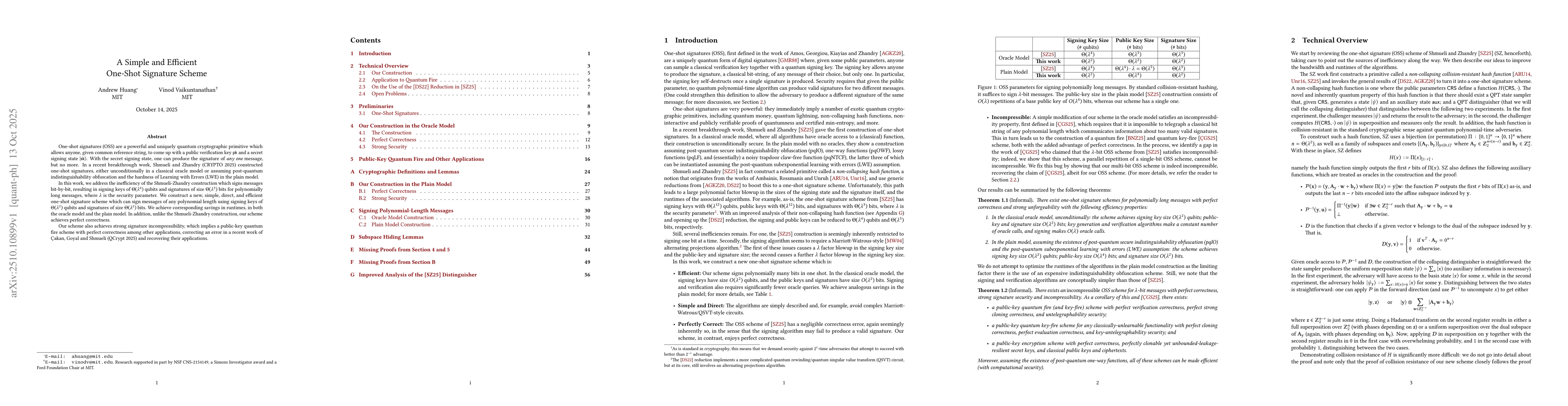 Thumbnail for A Simple and Efficient One-Shot Signature Scheme