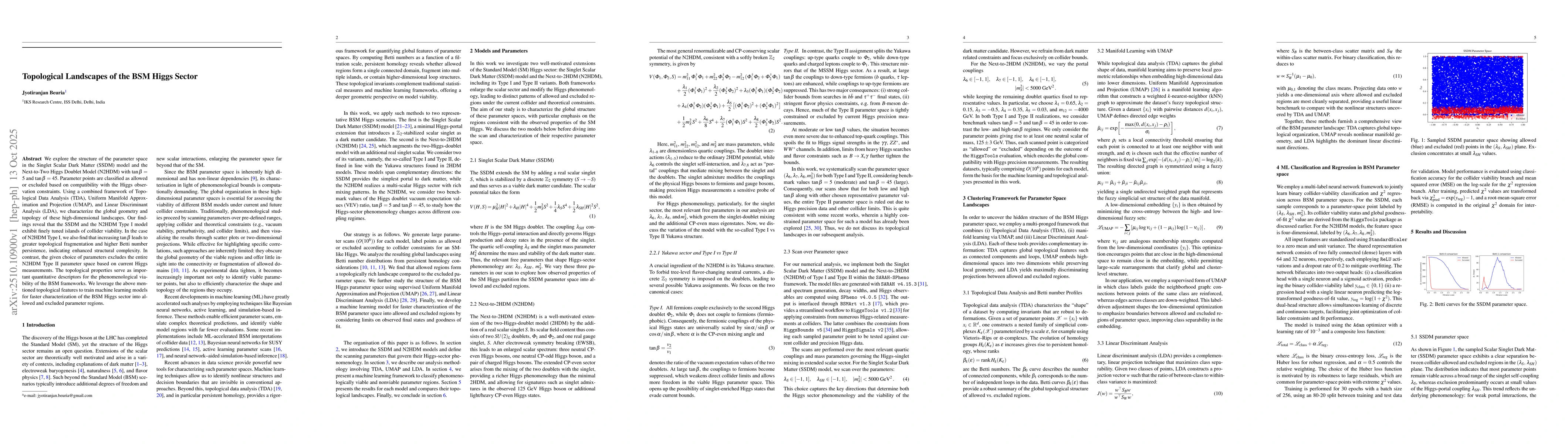 Thumbnail for Topological Landscapes of the BSM Higgs Sector
