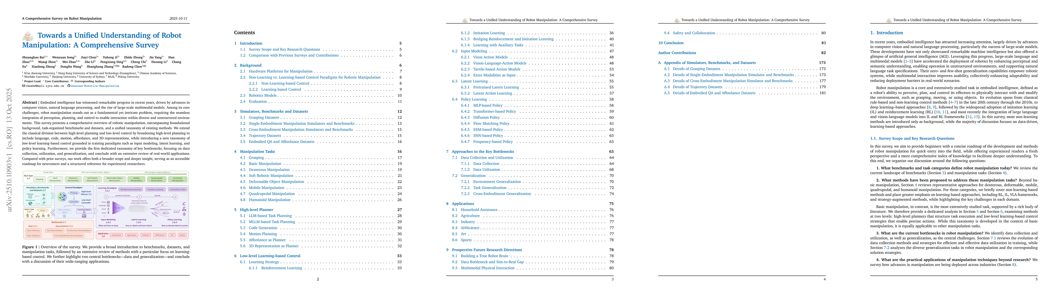 Thumbnail for Towards a Unified Understanding of Robot Manipulation: A Comprehensive
  Survey