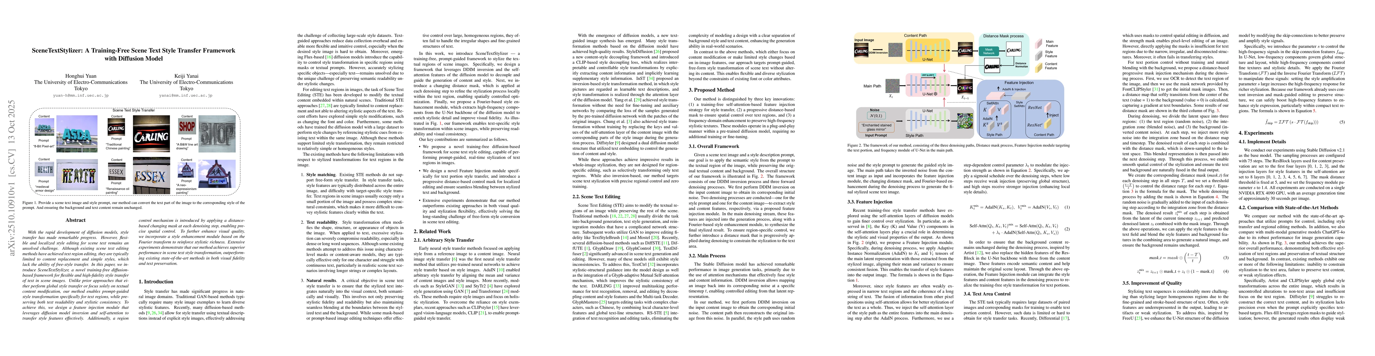 Thumbnail for SceneTextStylizer: A Training-Free Scene Text Style Transfer Framework
  with Diffusion Model