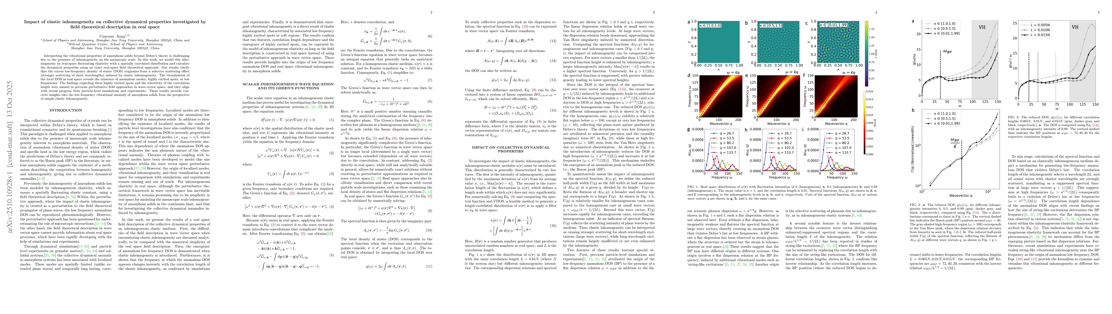 Thumbnail for Impact of elastic inhomogeneity on collective dynamical properties
  investigated by field theoretical description in real space