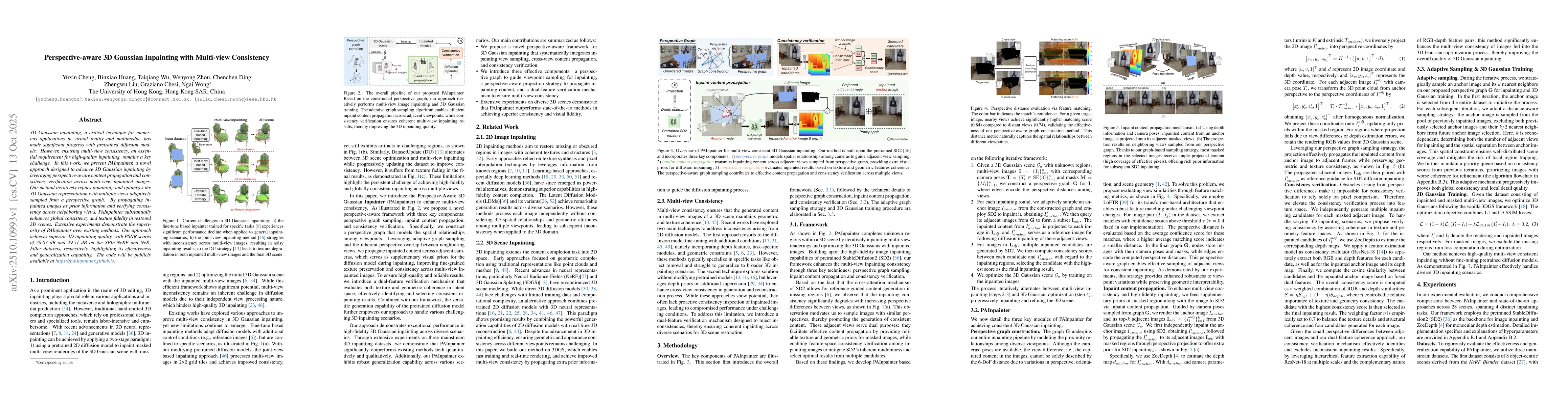 Thumbnail for Perspective-aware 3D Gaussian Inpainting with Multi-view Consistency