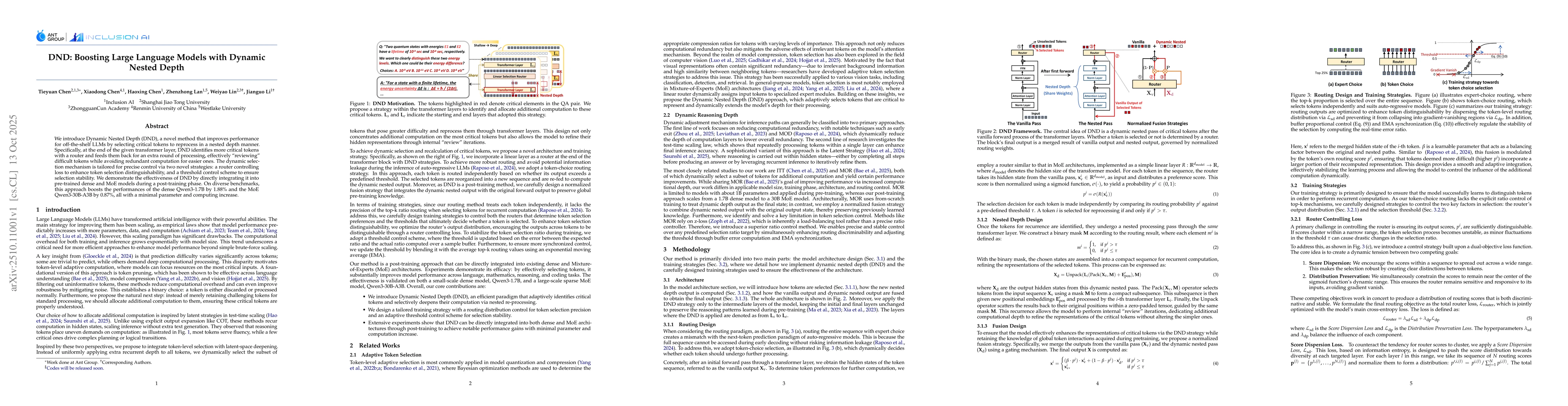 Thumbnail for DND: Boosting Large Language Models with Dynamic Nested Depth