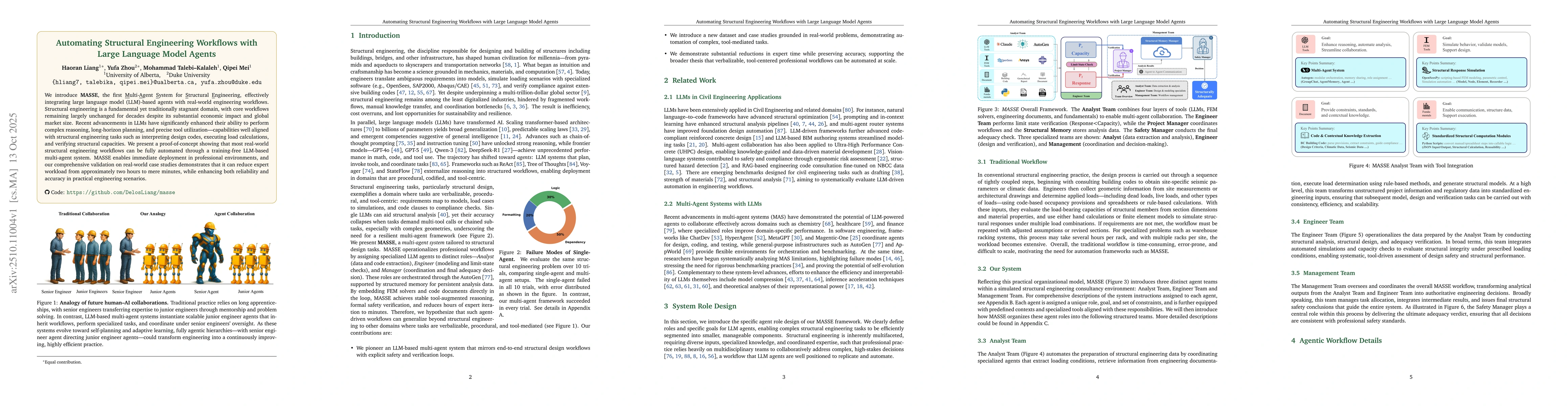 Thumbnail for Automating Structural Engineering Workflows with Large Language Model
  Agents