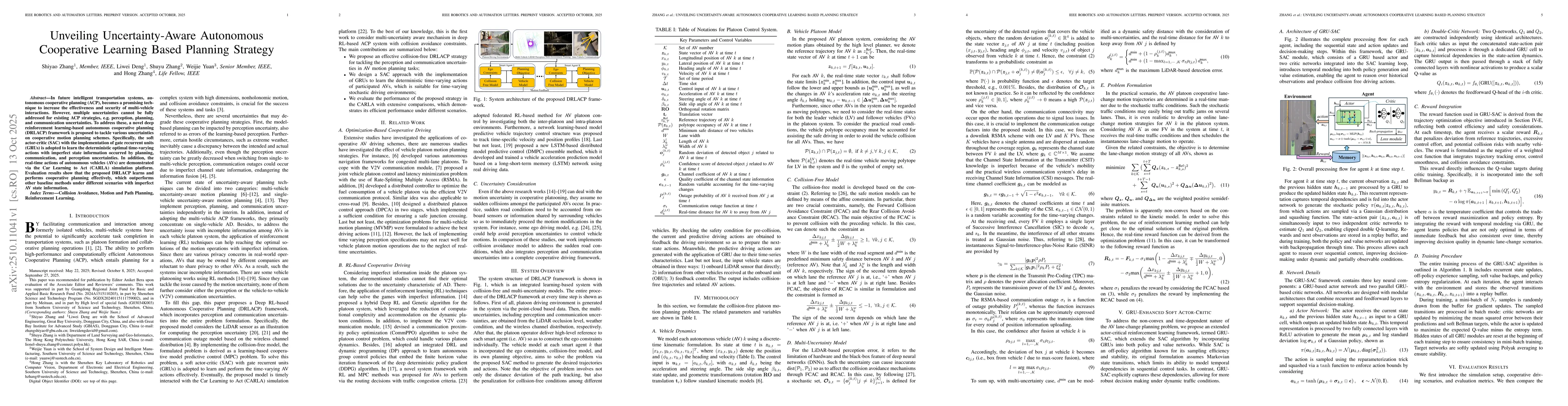 Thumbnail for Unveiling Uncertainty-Aware Autonomous Cooperative Learning Based
  Planning Strategy