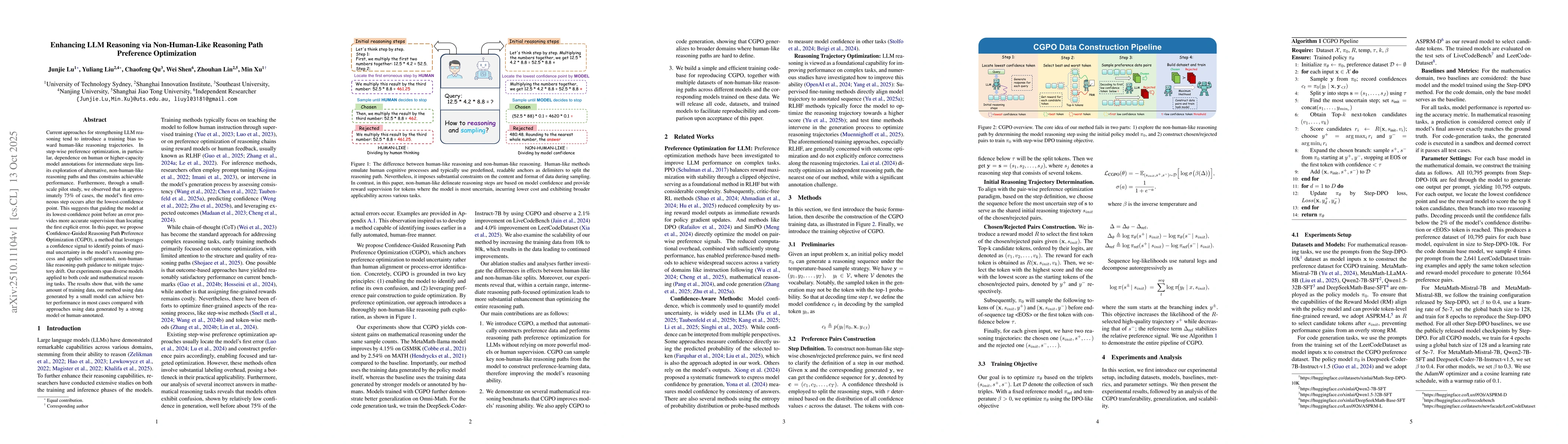 Thumbnail for Enhancing LLM Reasoning via Non-Human-Like Reasoning Path Preference
  Optimization
