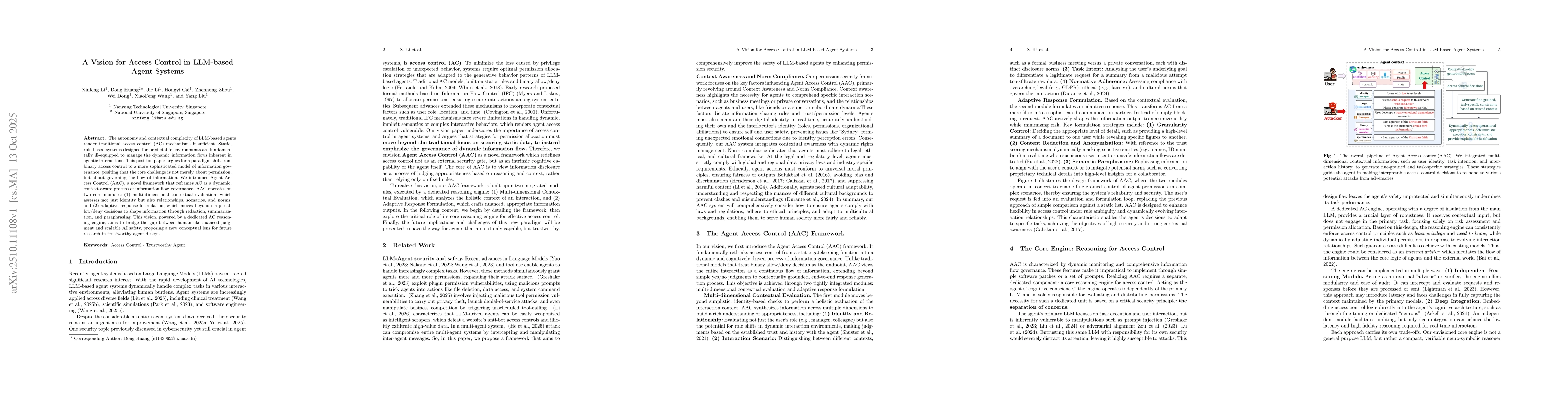 Thumbnail for A Vision for Access Control in LLM-based Agent Systems