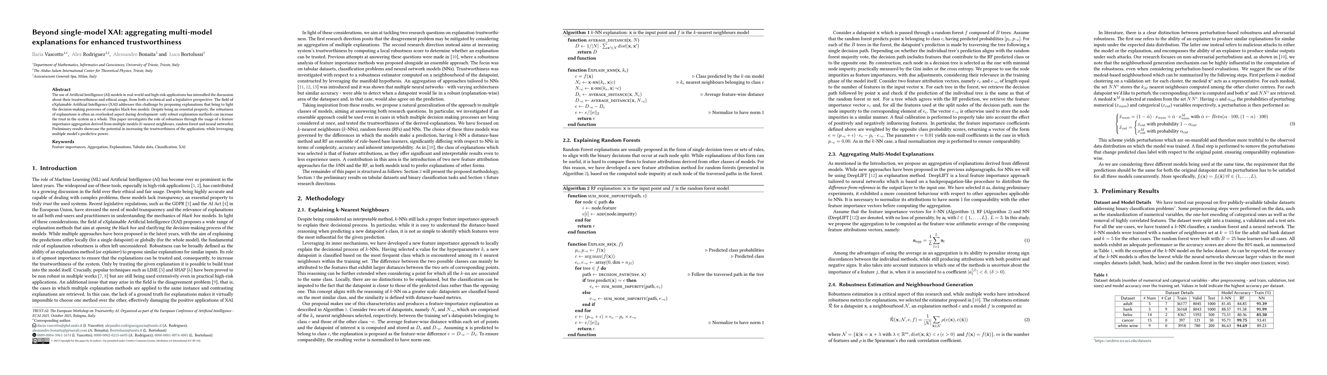 Thumbnail for Beyond single-model XAI: aggregating multi-model explanations for
  enhanced trustworthiness