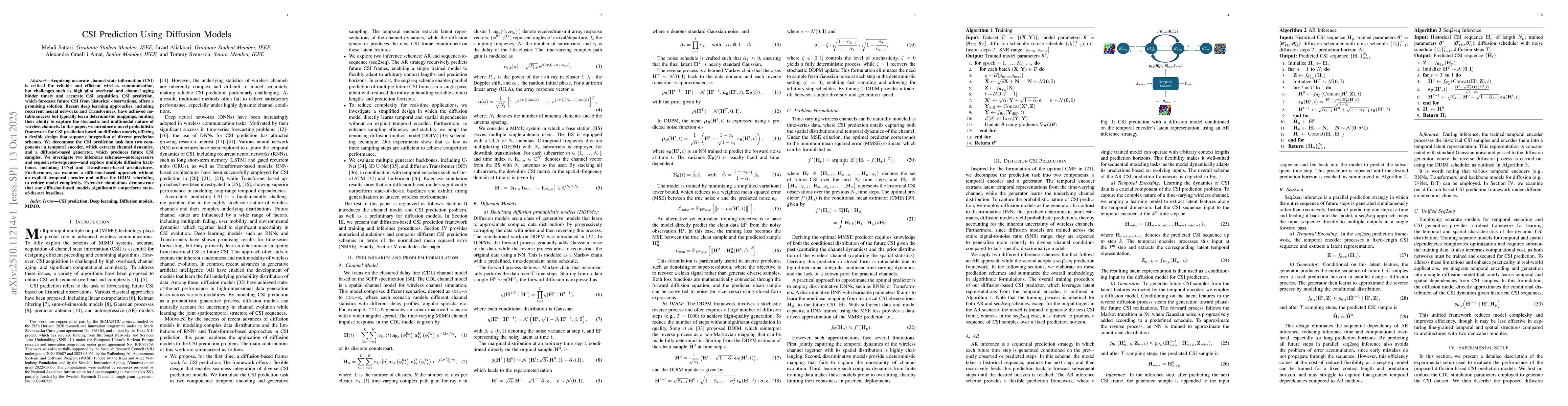 Thumbnail for CSI Prediction Using Diffusion Models