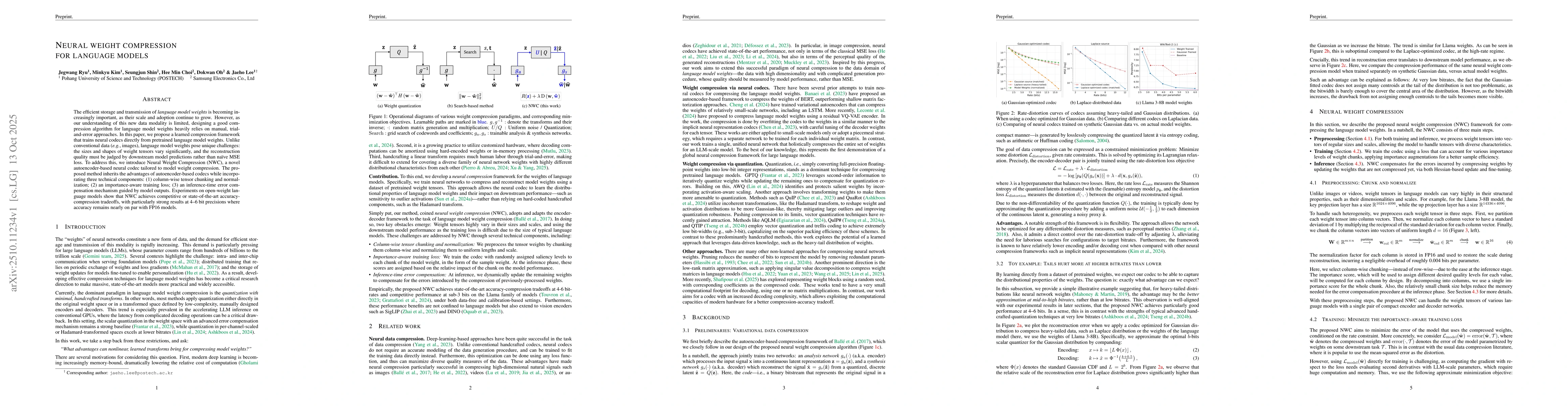 Thumbnail for Neural Weight Compression for Language Models