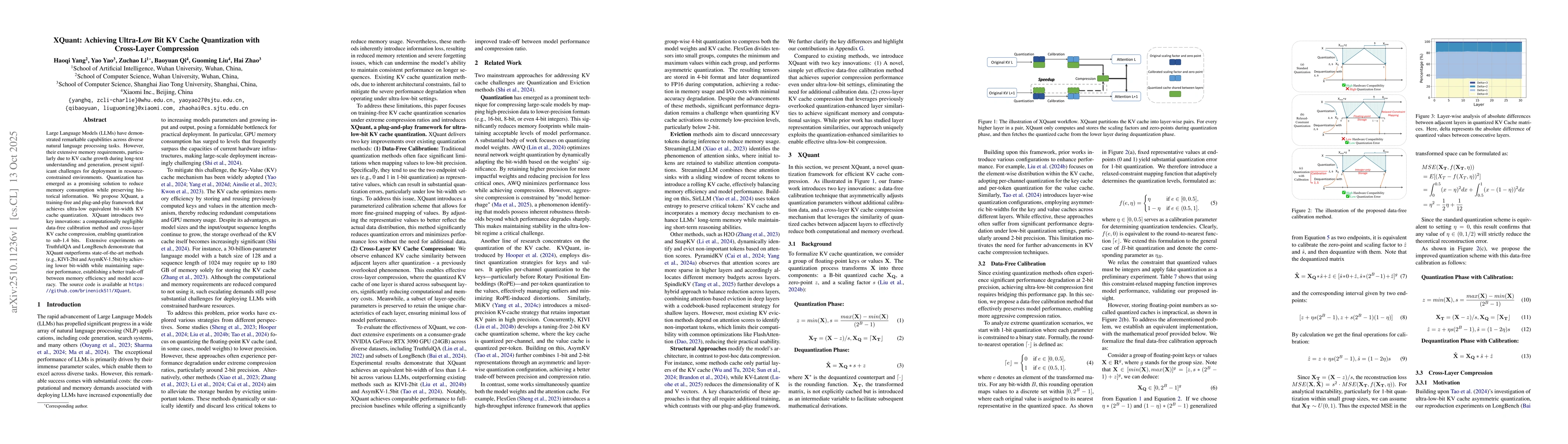Thumbnail for XQuant: Achieving Ultra-Low Bit KV Cache Quantization with Cross-Layer
  Compression