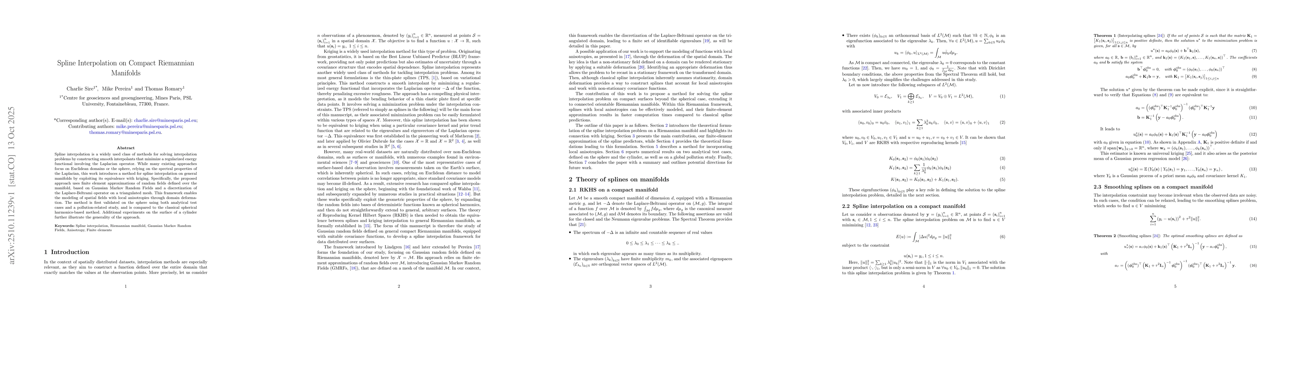 Thumbnail for Spline Interpolation on Compact Riemannian Manifolds