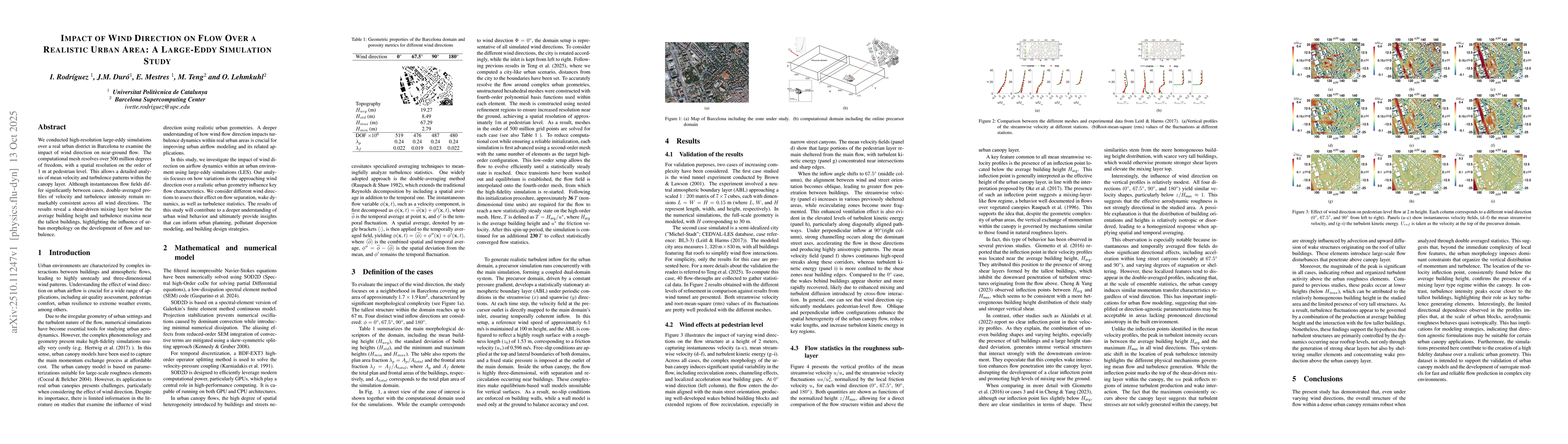 Thumbnail for Impact of Wind Direction on Flow Over a Realistic Urban Area: A
  Large-Eddy Simulation Study