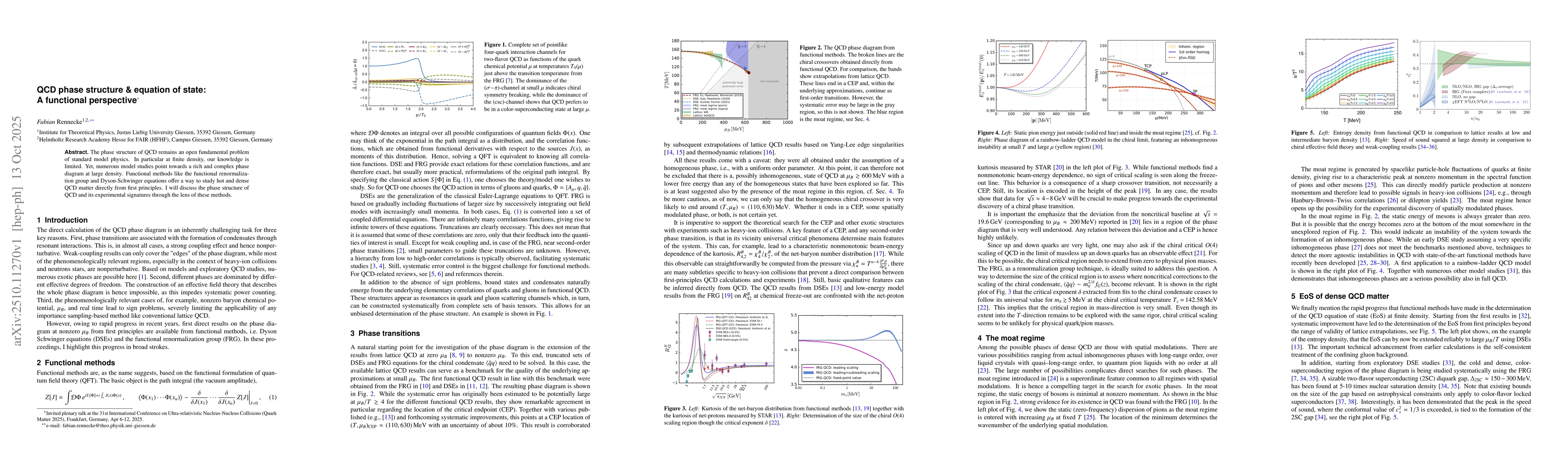 Thumbnail for QCD phase structure & equation of state: A functional perspective