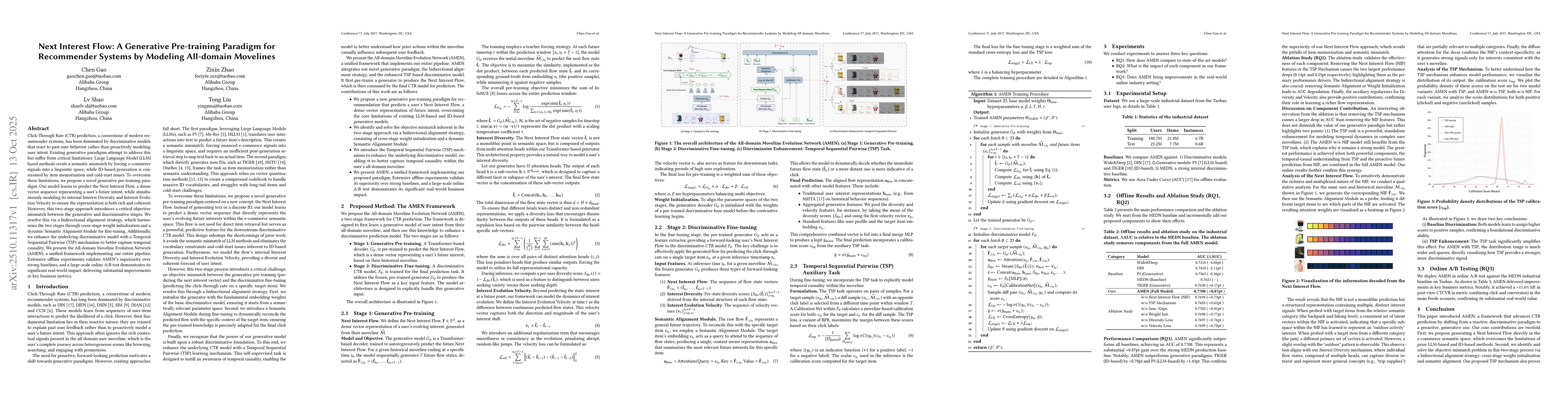 Thumbnail for Next Interest Flow: A Generative Pre-training Paradigm for Recommender
  Systems by Modeling All-domain Movelines