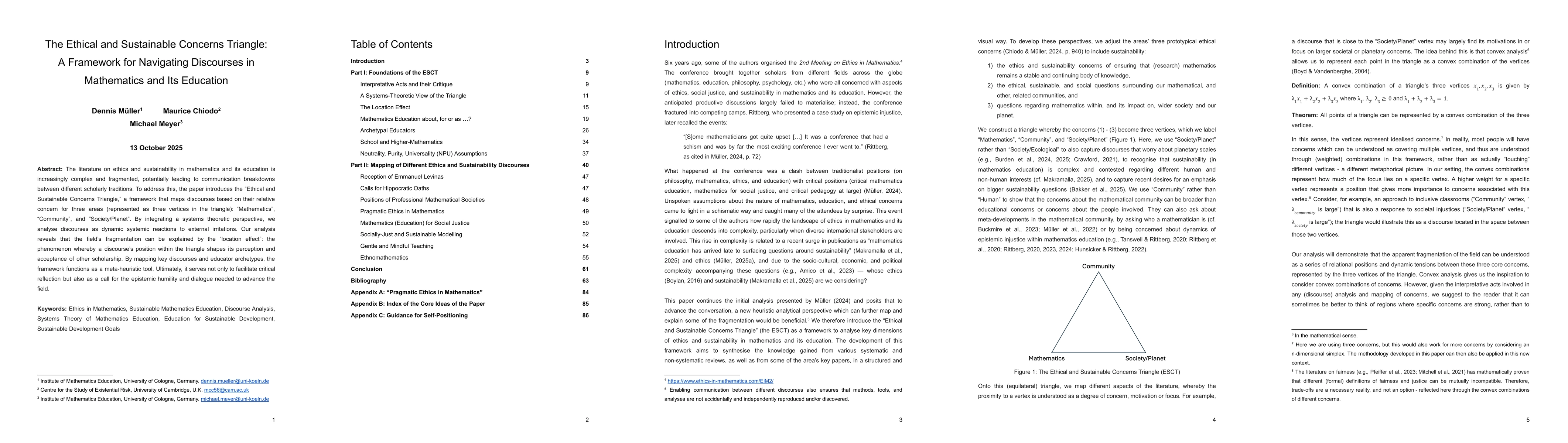 Thumbnail for The Ethical and Sustainable Concerns Triangle: A Framework for
  Navigating Discourses in Mathematics and Its Education