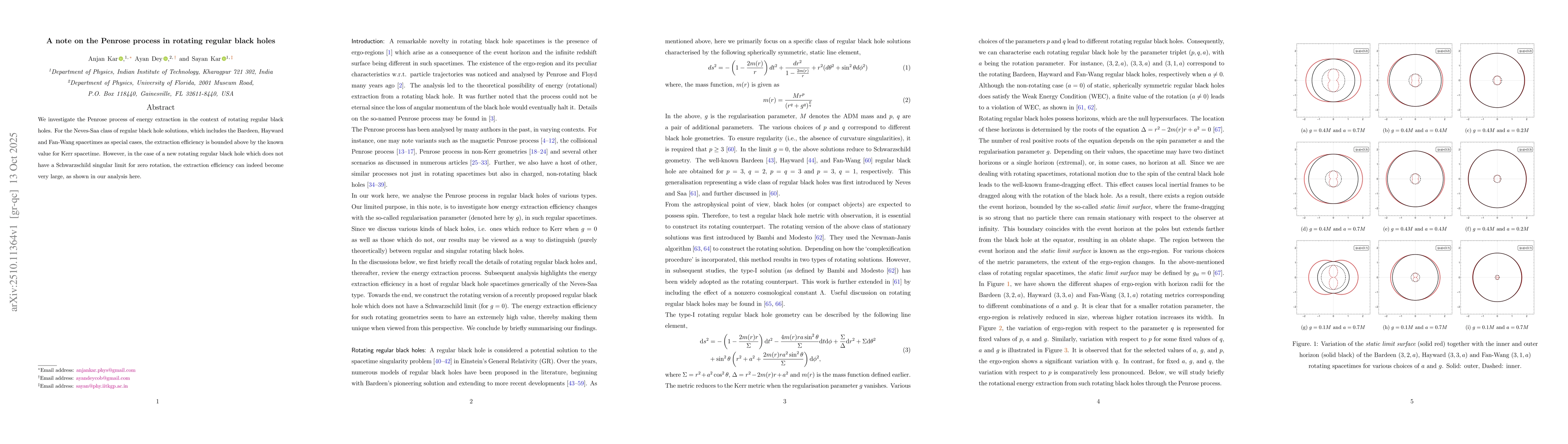 Thumbnail for A note on the Penrose process in rotating regular black holes