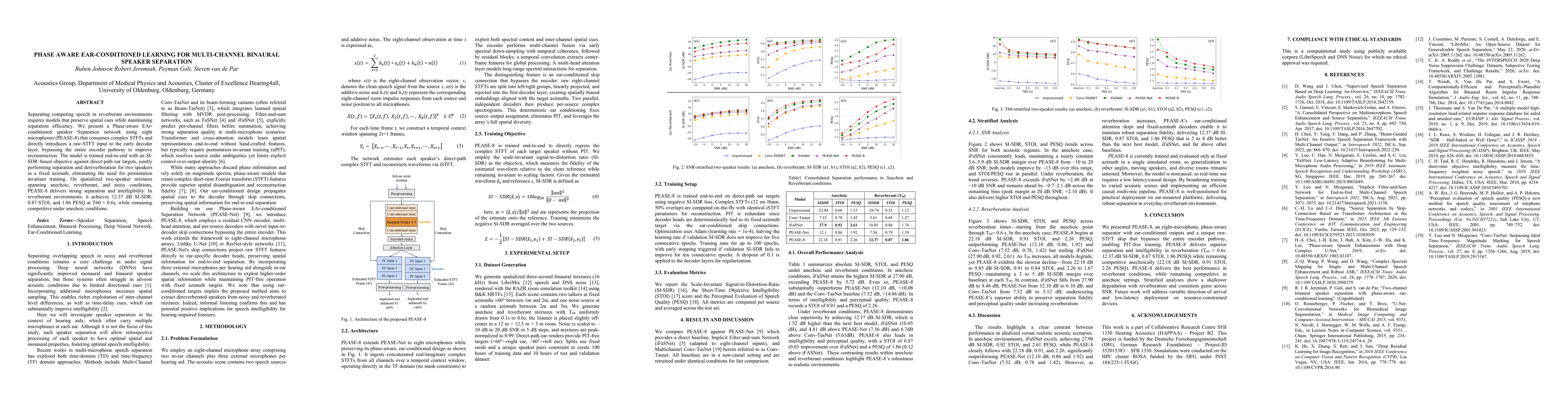 Thumbnail for Phase Aware Ear-Conditioned Learning for Multi-Channel Binaural Speaker
  Separation