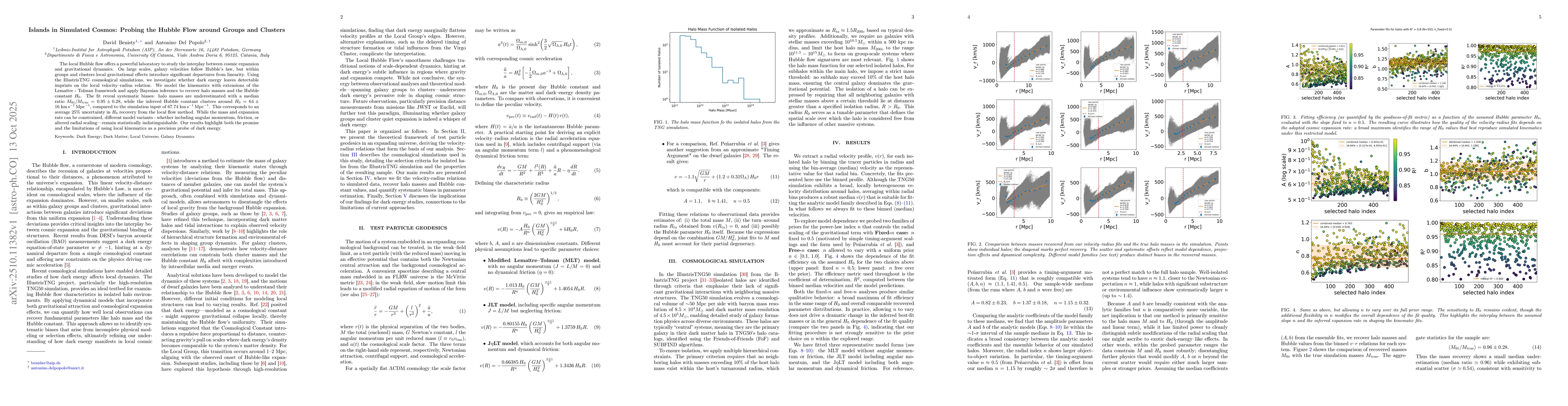 Thumbnail for Islands in Simulated Cosmos: Probing the Hubble Flow around Groups and
  Clusters