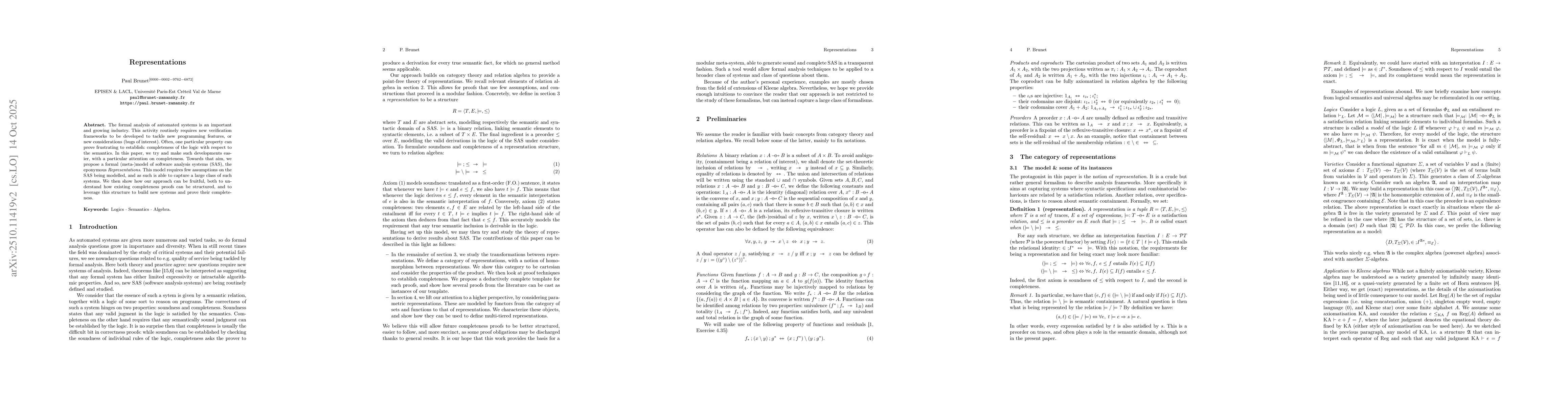 Thumbnail for Representations