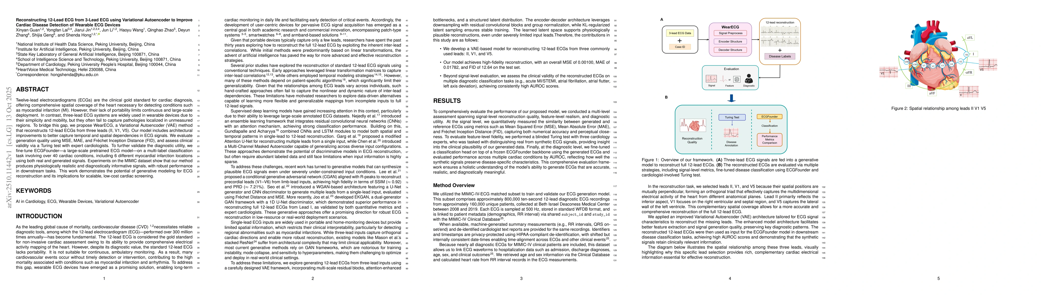 Thumbnail for Reconstructing 12-Lead ECG from 3-Lead ECG using Variational Autoencoder
  to Improve Cardiac Disease Detection of Wearable ECG Devices
