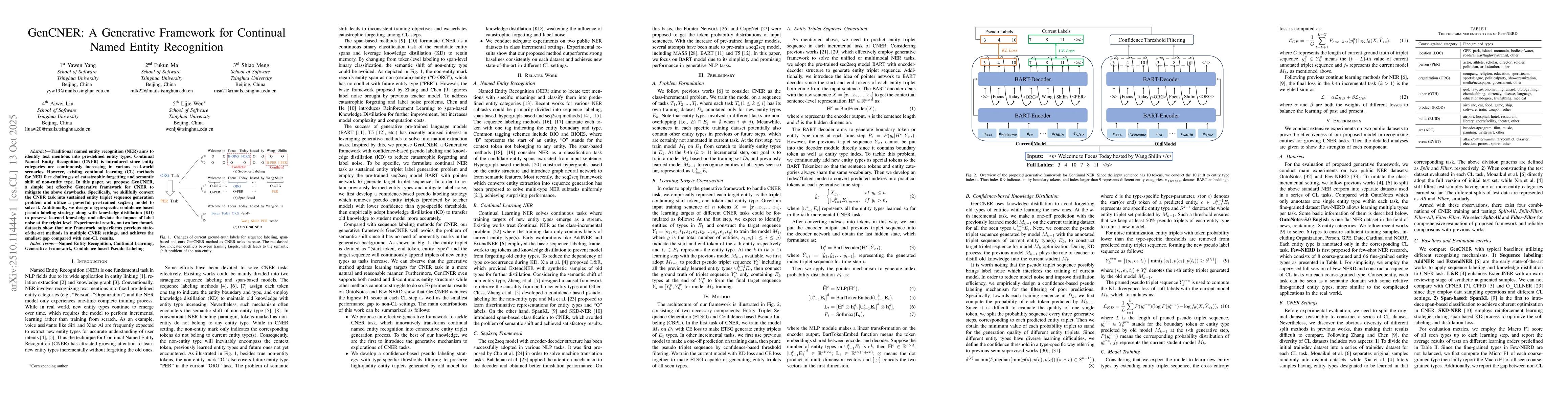 Thumbnail for GenCNER: A Generative Framework for Continual Named Entity Recognition