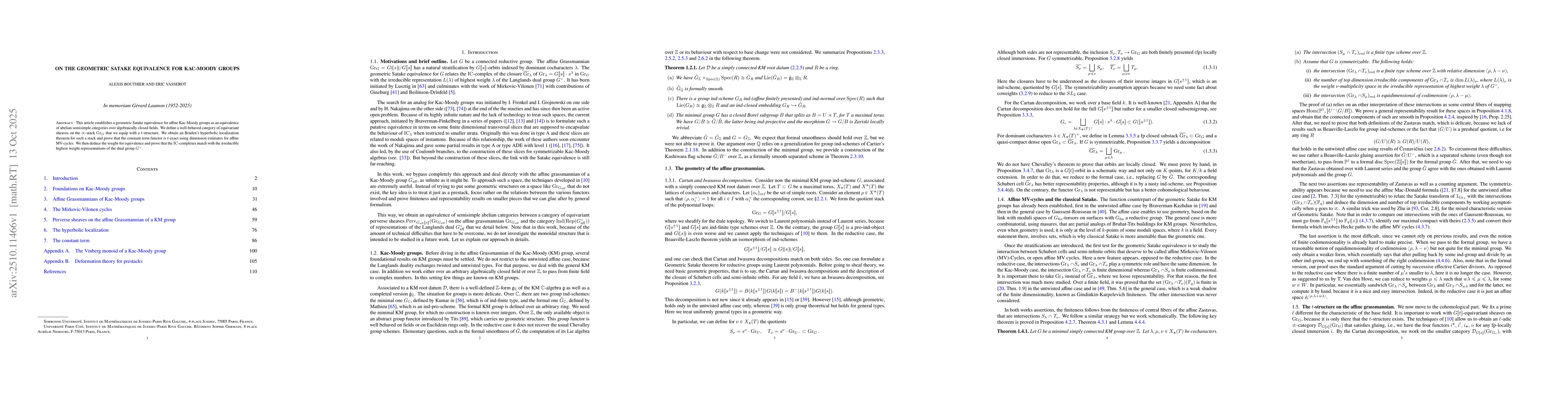 Thumbnail for On the geometric Satake equivalence for Kac-Moody groups