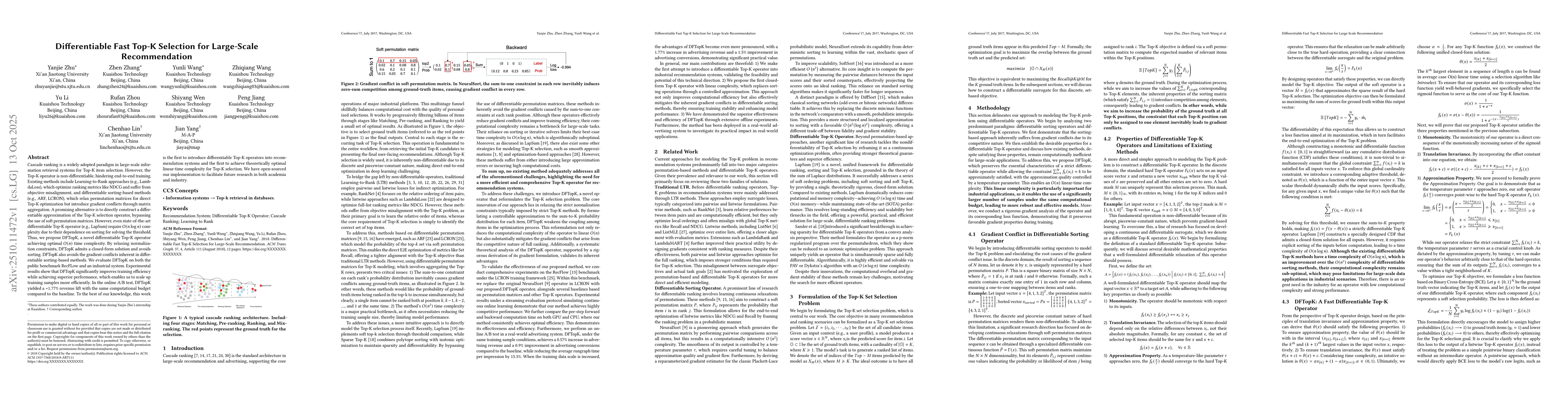 Thumbnail for Differentiable Fast Top-K Selection for Large-Scale Recommendation