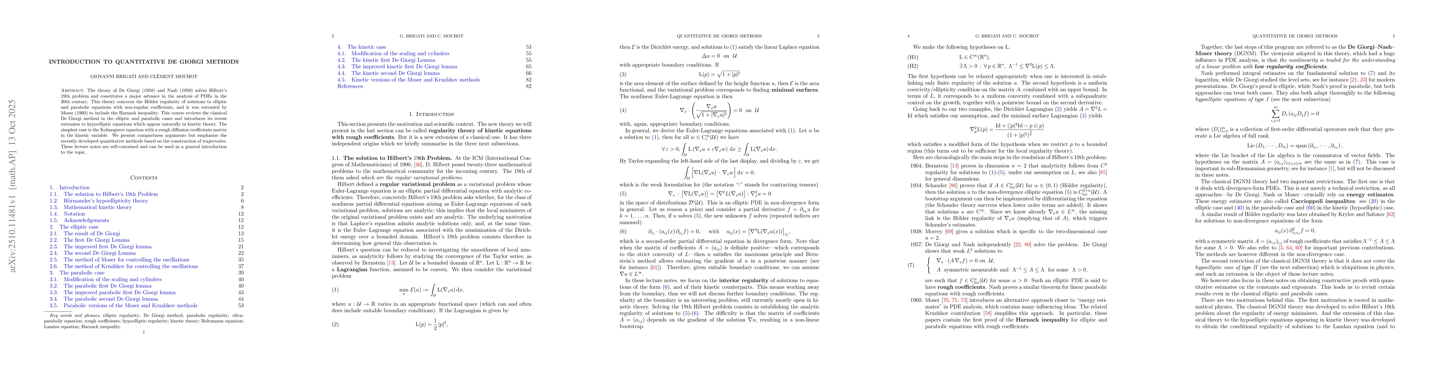 Thumbnail for Introduction to quantitative De Giorgi methods