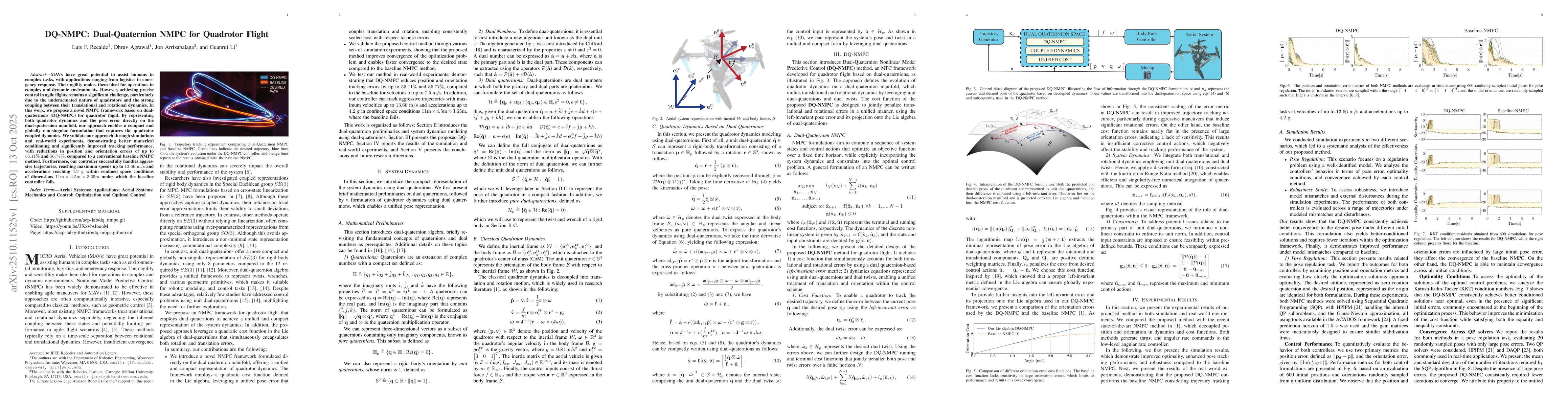 Thumbnail for DQ-NMPC: Dual-Quaternion NMPC for Quadrotor Flight