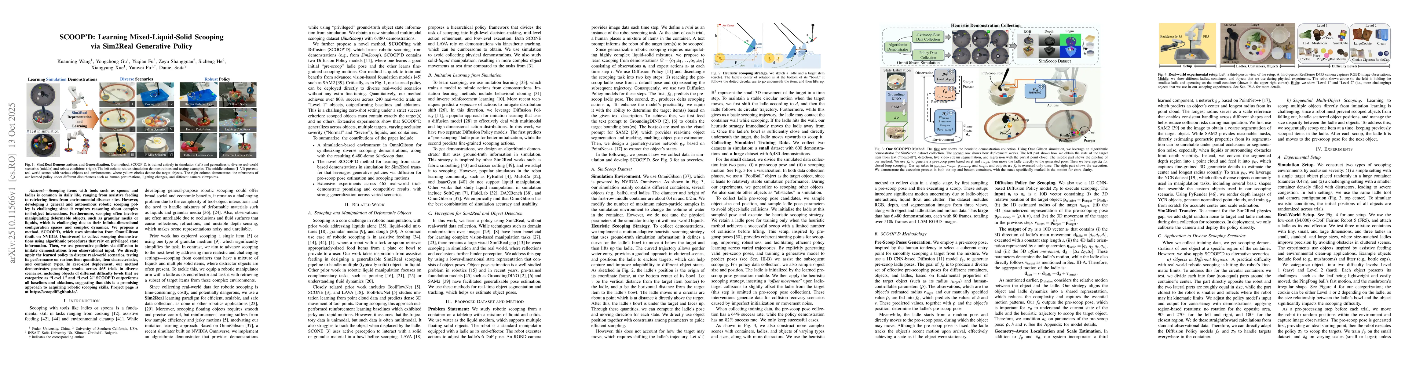 Thumbnail for SCOOP'D: Learning Mixed-Liquid-Solid Scooping via Sim2Real Generative
  Policy