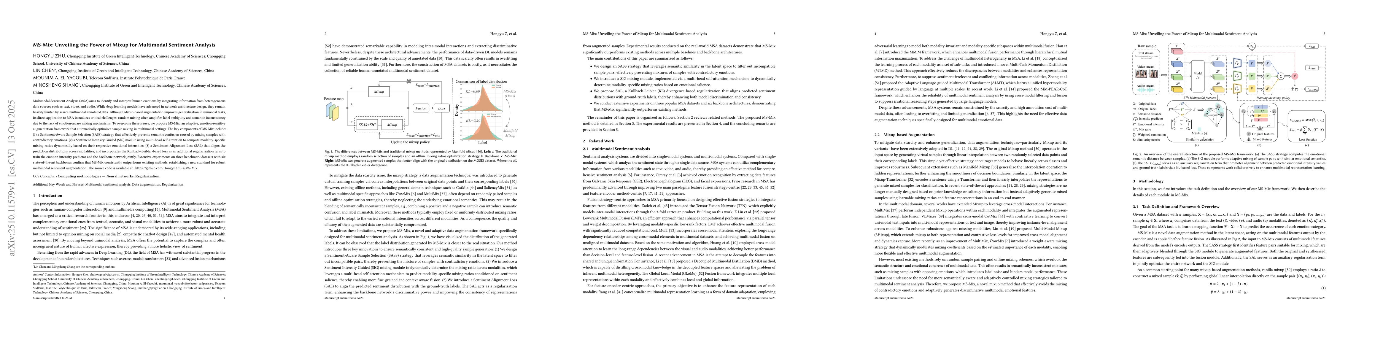 Thumbnail for MS-Mix: Unveiling the Power of Mixup for Multimodal Sentiment Analysis