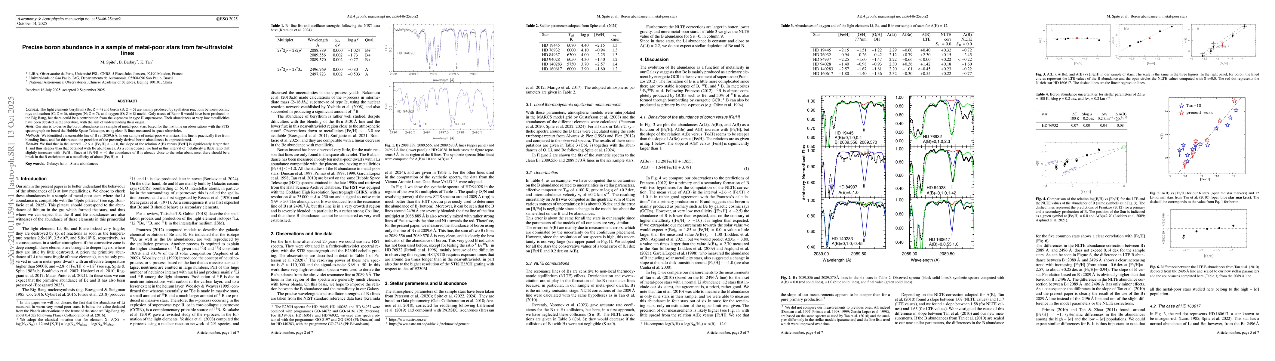 Thumbnail for Precise boron abundance in a sample of metal-poor stars from
  far-ultraviolet lines