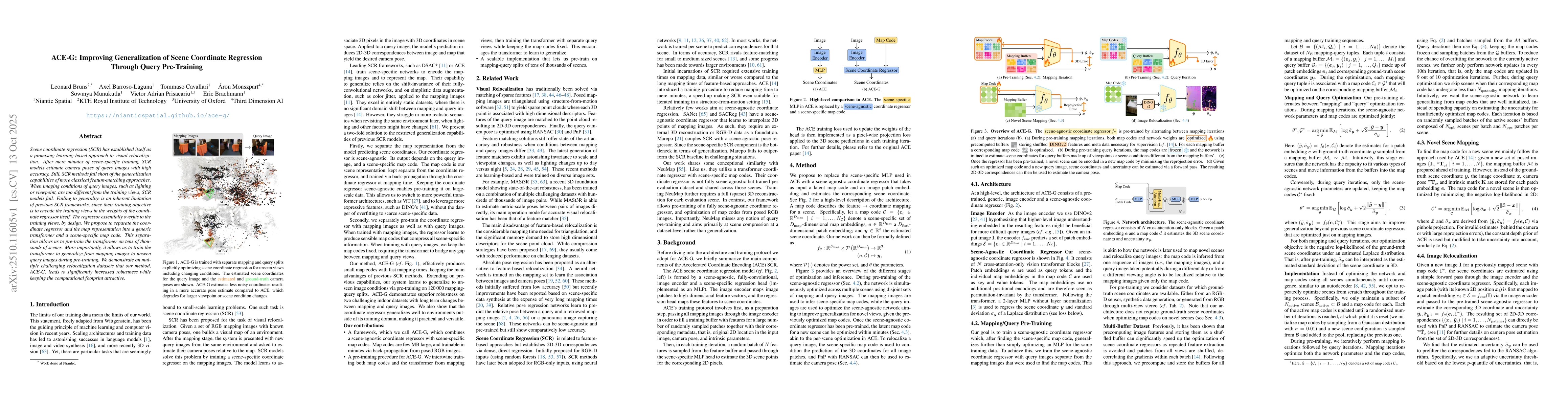 Thumbnail for ACE-G: Improving Generalization of Scene Coordinate Regression Through
  Query Pre-Training