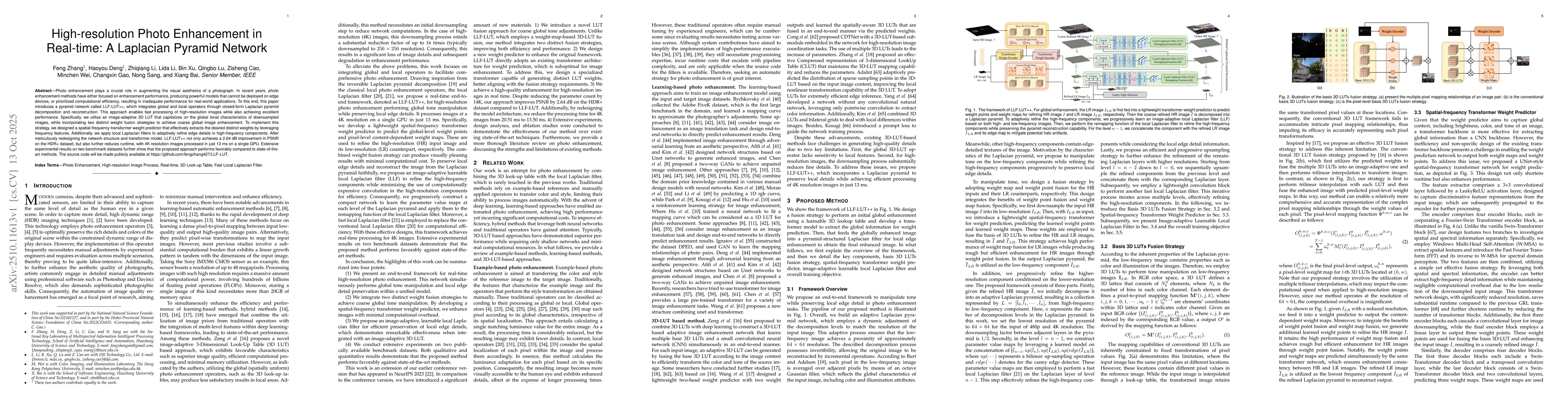 Thumbnail for High-resolution Photo Enhancement in Real-time: A Laplacian Pyramid
  Network