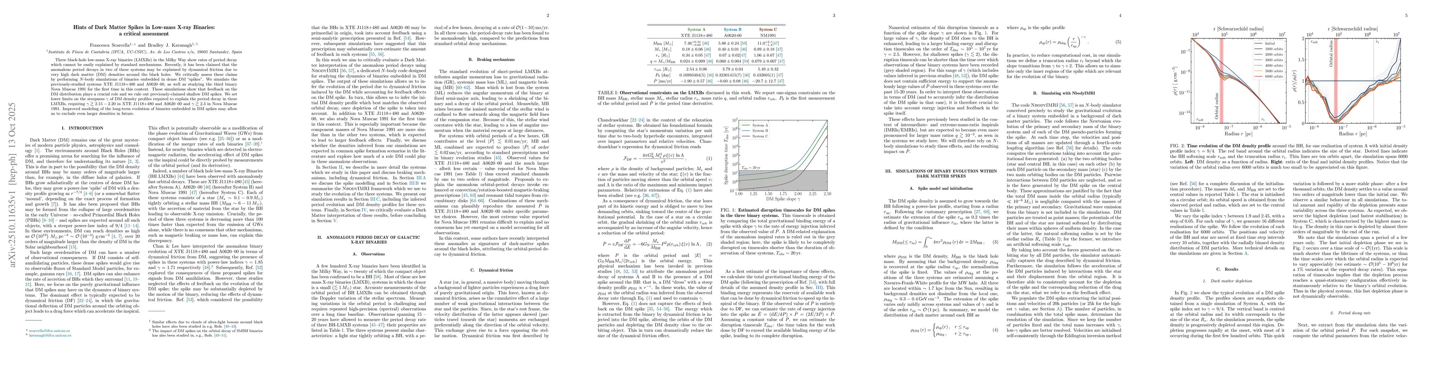 Thumbnail for Hints of Dark Matter Spikes in Low-mass X-ray Binaries: a critical
  assessment