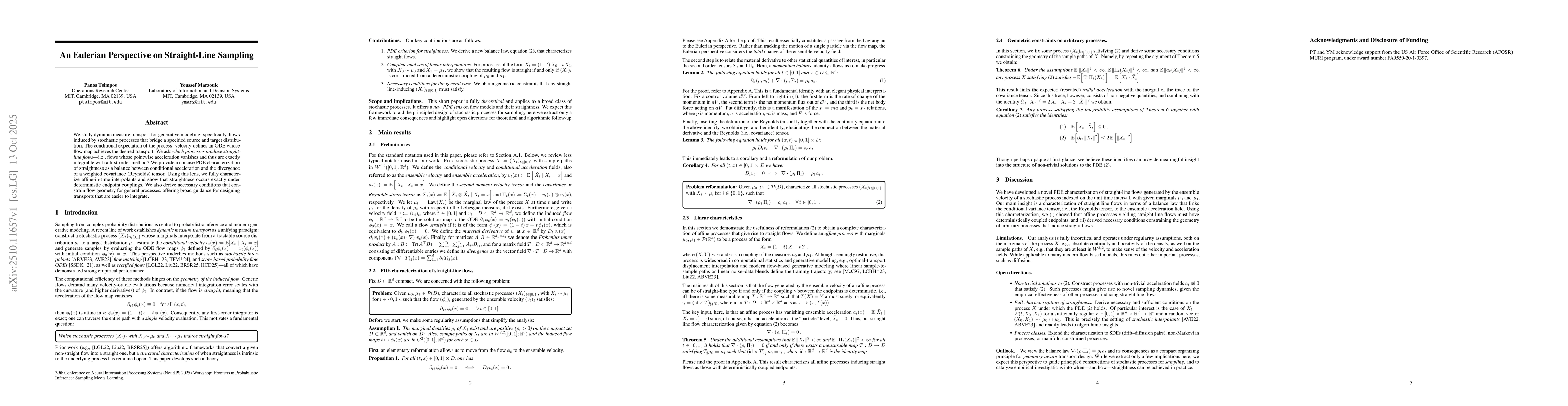 Thumbnail for An Eulerian Perspective on Straight-Line Sampling
